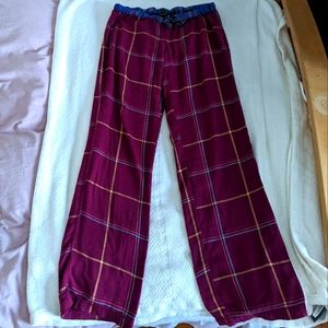 BP small maroon/purple plaid pajama pants